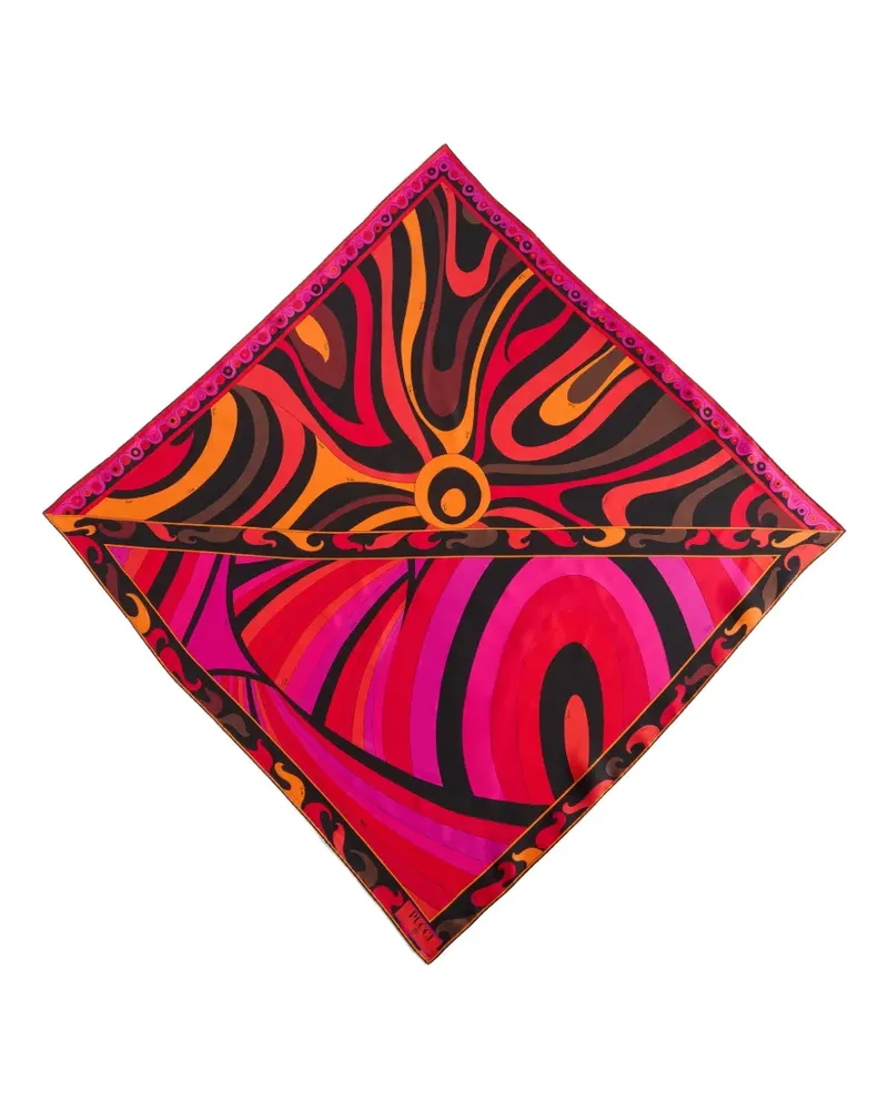 Emilio Pucci Seidenschal mit Iride-Print - Rosa Rosa