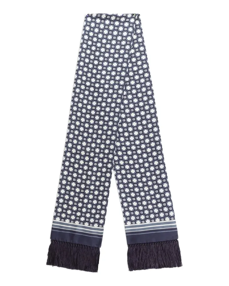 Dolce & Gabbana Schal mit geometrischem Muster - Blau Blau