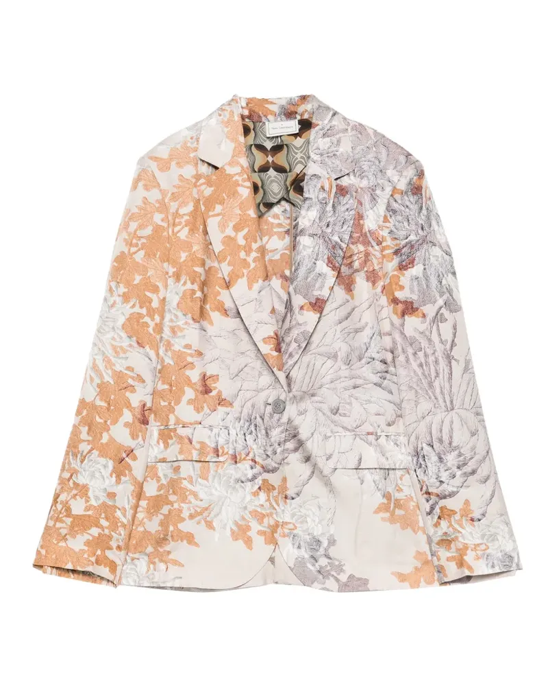Pierre-Louis Mascia floral-print blazer - Nude Nude