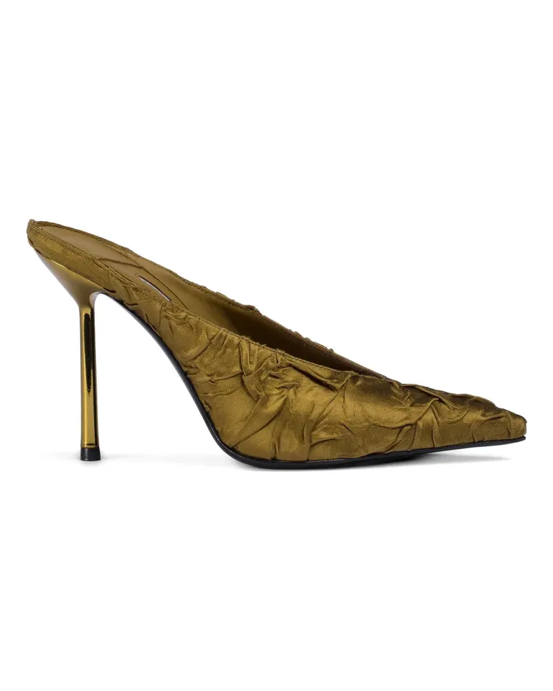 Le Silla Clivage Pumps mit Knitteroptik - Grün Grün