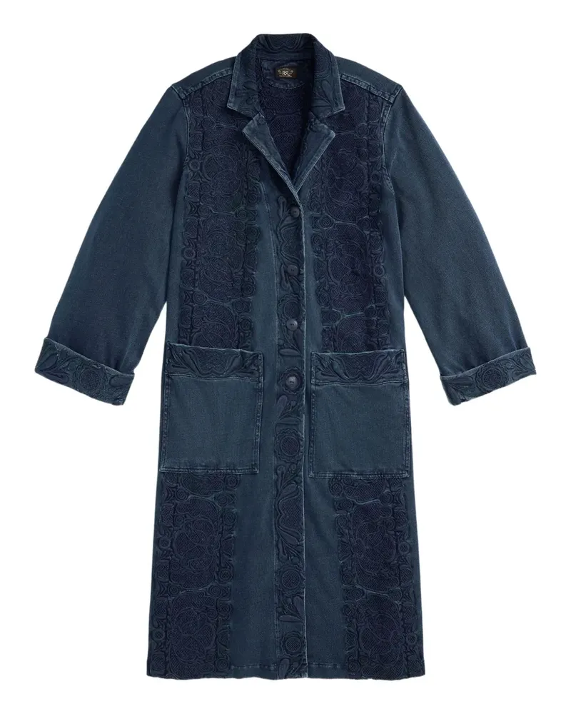Ralph Lauren Mantel mit Stickerei - Blau Blau