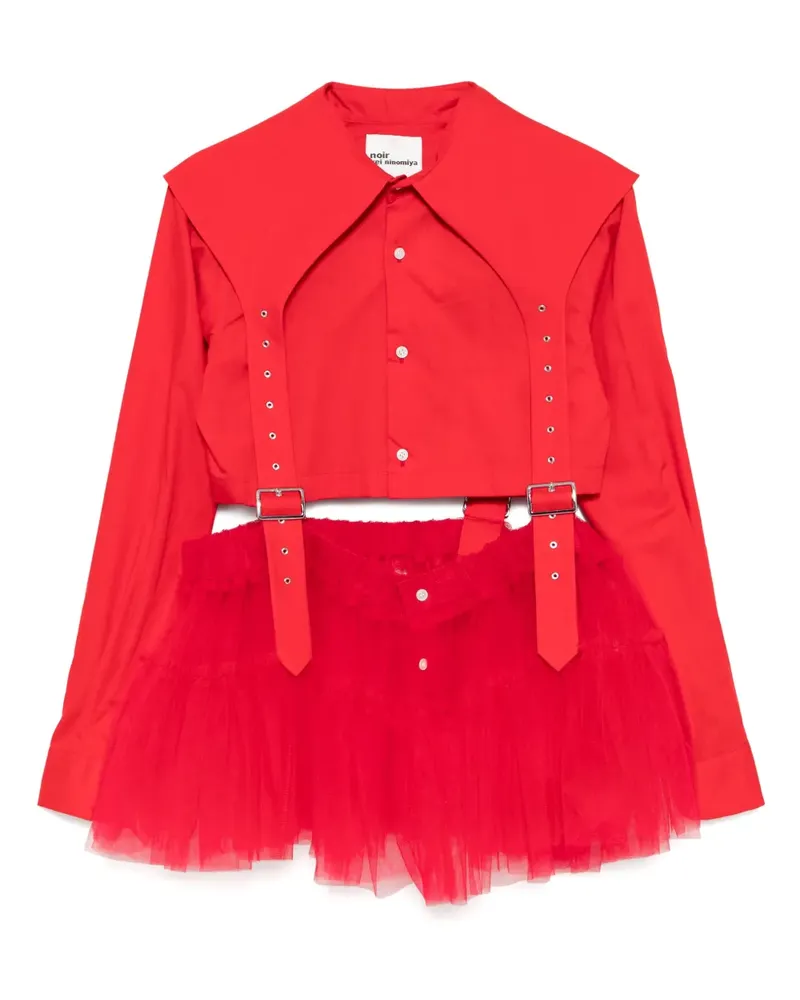 Noir Kei Ninomiya Hemdkleid - Rot Rot