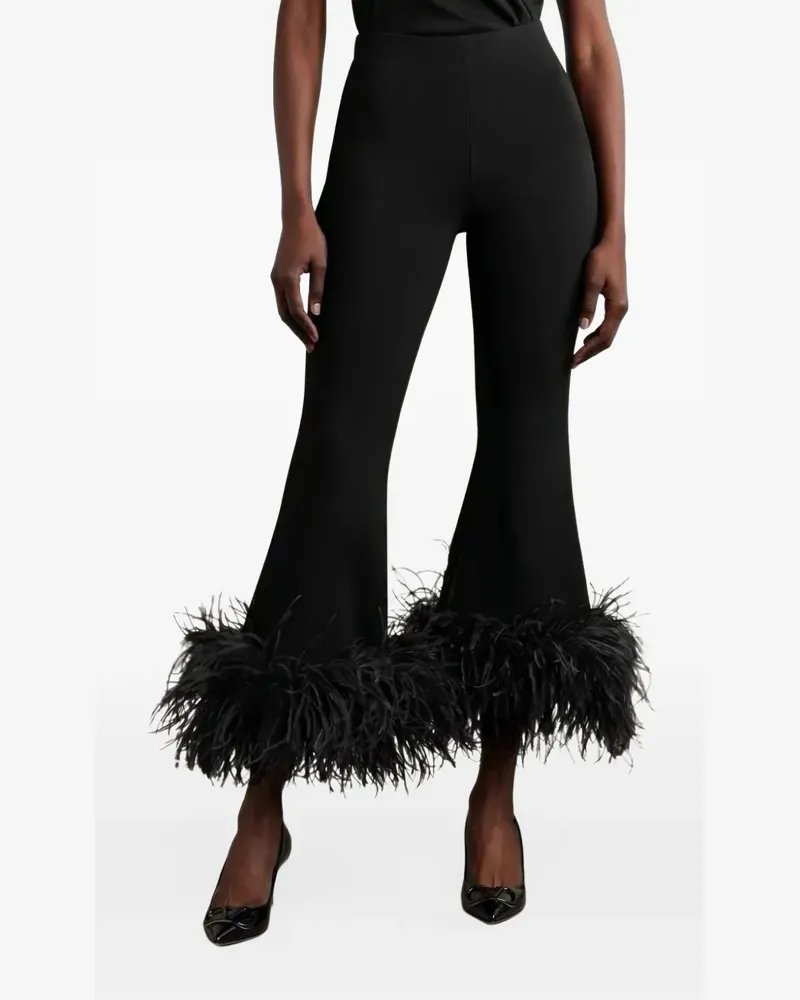 Valentino Garavani Hose mit Federn - Schwarz Schwarz