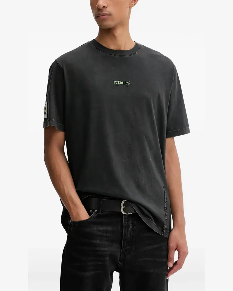 Iceberg printed short-sleeve T-shirt - Grau Grau