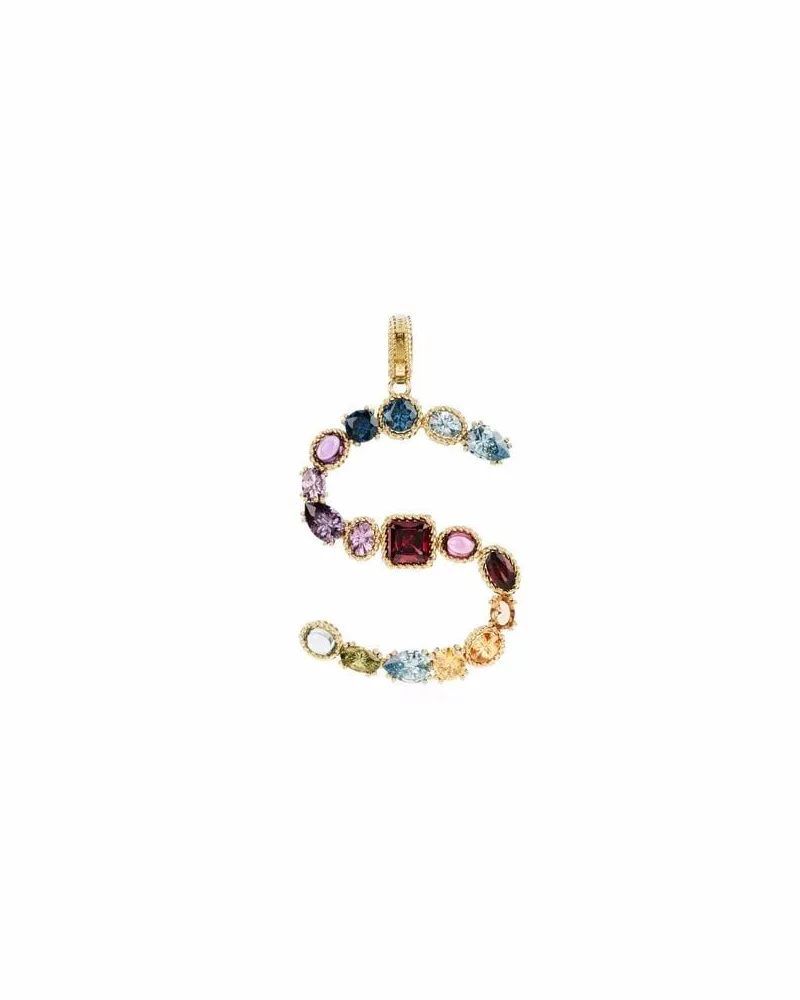 Dolce & Gabbana 18kt Rainbow Alphabet Gelbgoldanhänger Gold