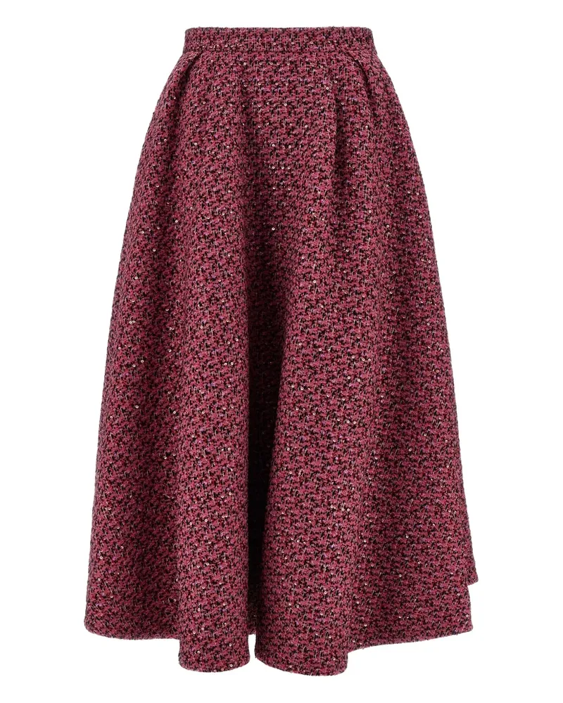 Alessandra Rich Midirock mit Pailletten - Rosa Rosa