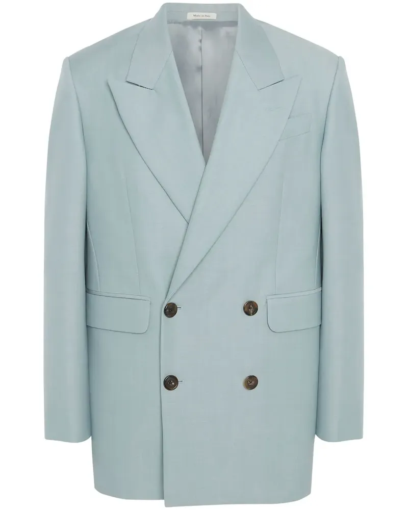 Alexander McQueen Doppelreihiges Sakko - Blau Blau