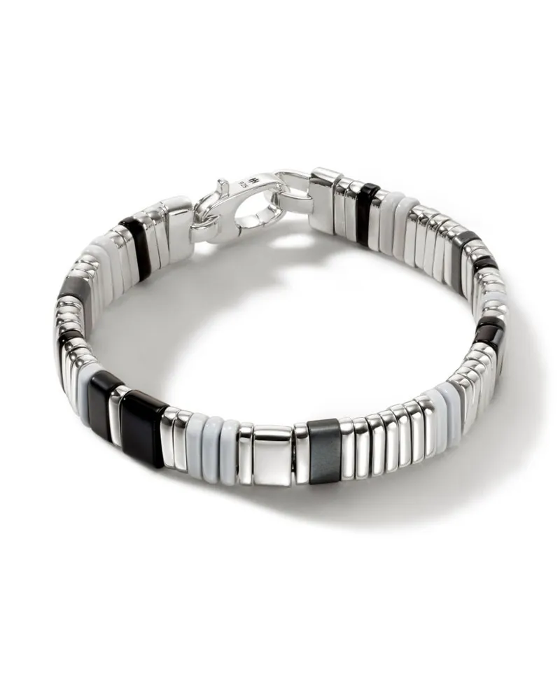 John Hardy Armband mit Onyx - Silber Silber