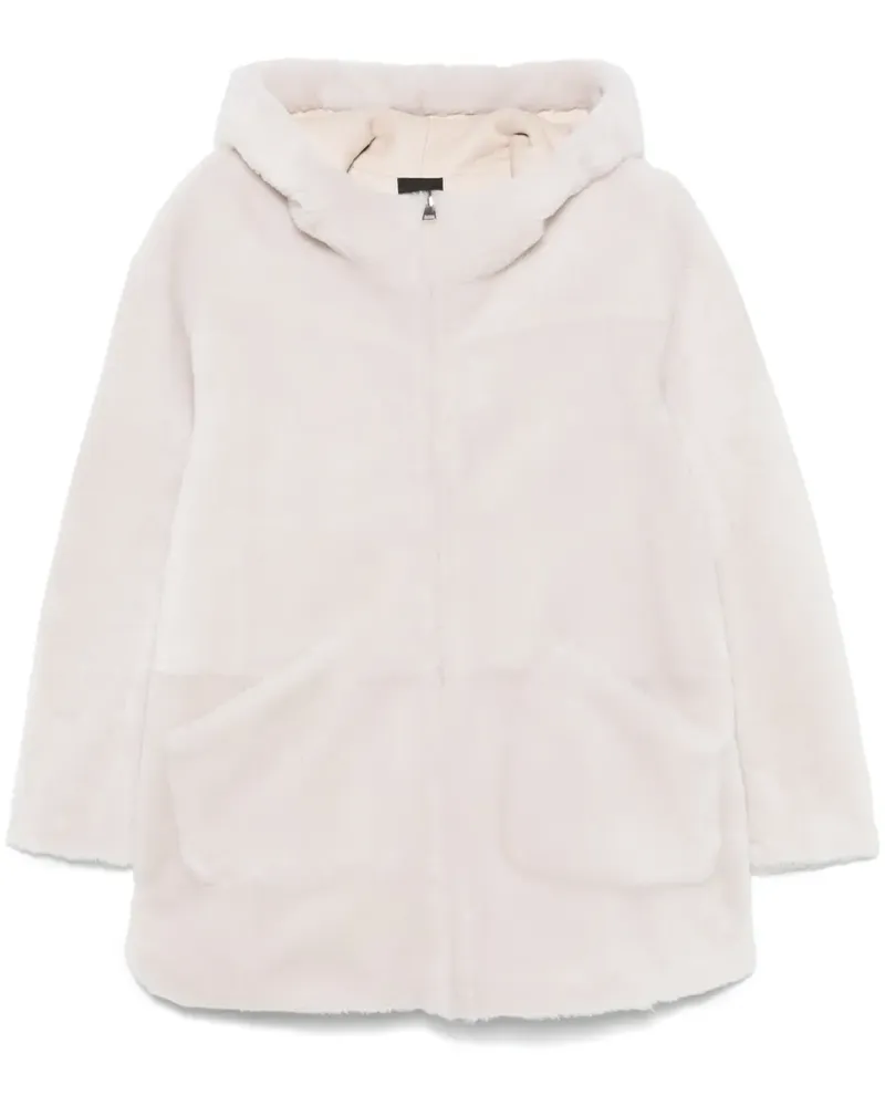 BLANCHA Jacke aus Faux Shearling - Nude Nude