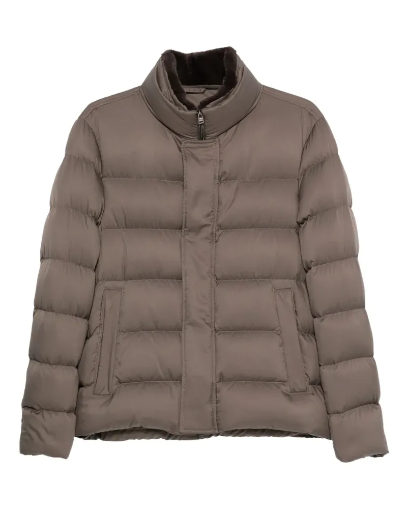 Herno quilted high-neck jacket - Braun Braun