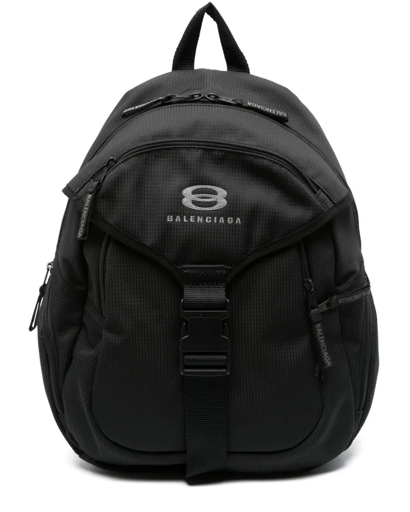 Balenciaga Mittelgroßer Unity Rucksack - Schwarz Schwarz