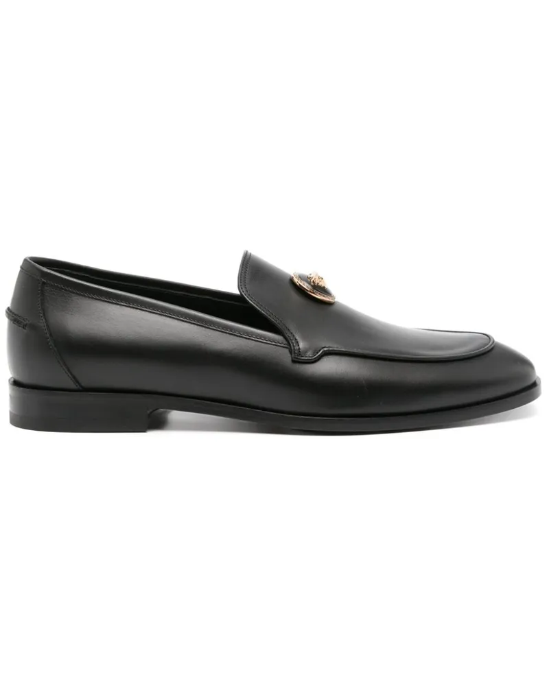 Versace Loafer mit Medusa-Schild - Schwarz Schwarz