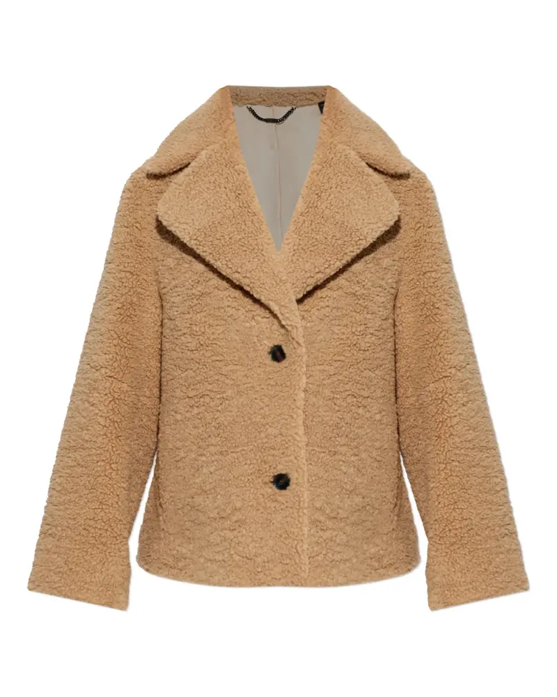 AllSaints Eddie Jacke aus Faux Fur - Braun Braun