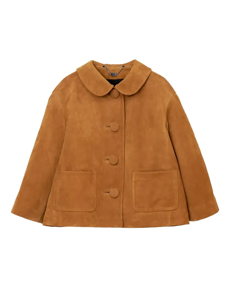 Marc Jacobs Doll Wildlederjacke mit Bubikragen - Braun Braun