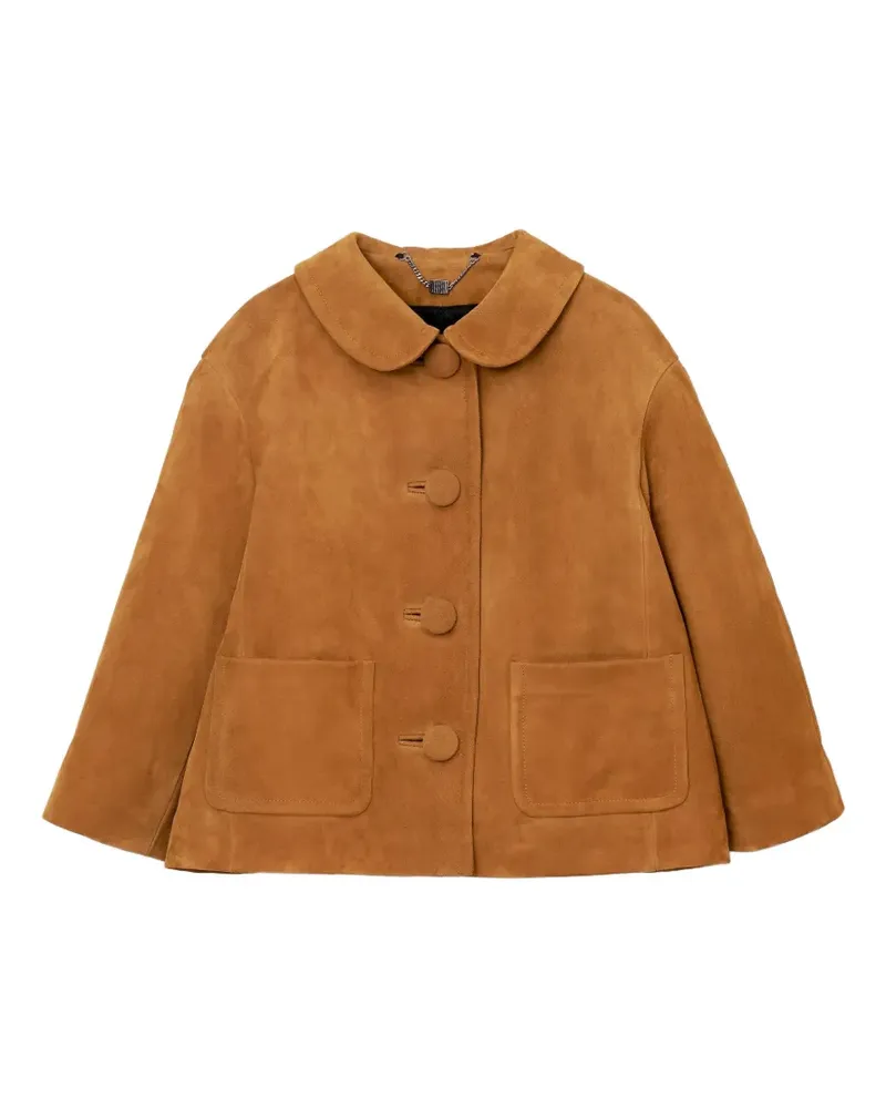 Marc Jacobs Doll Wildlederjacke mit Bubikragen - Braun Braun