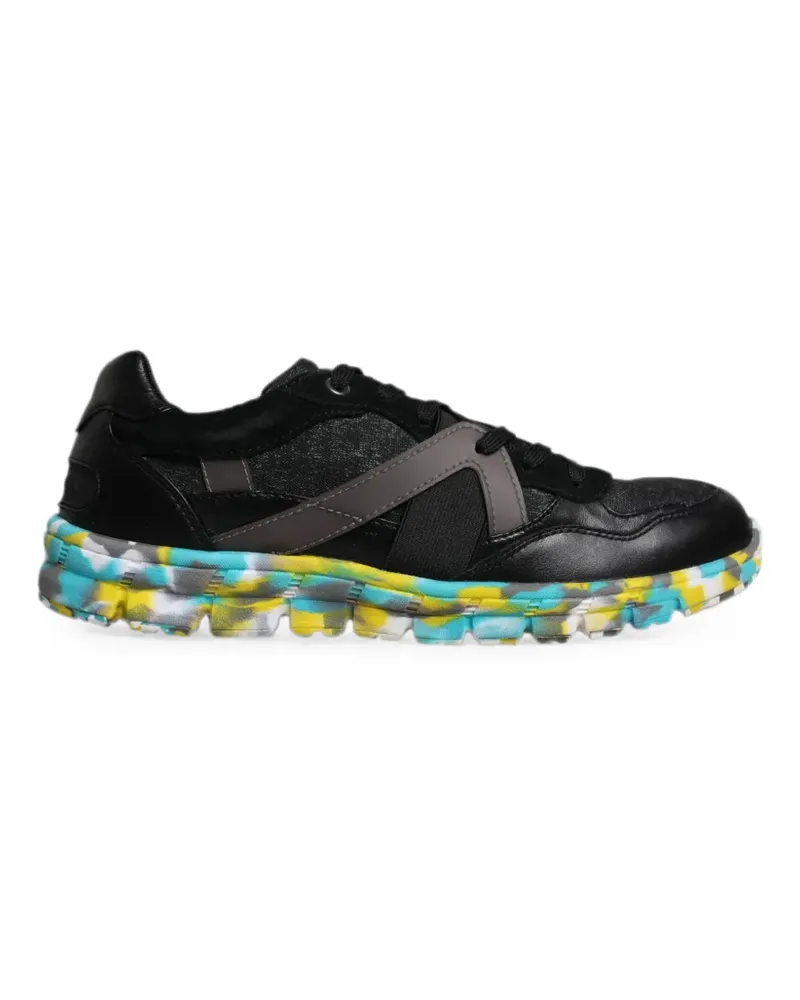 Dolce & Gabbana Portofino Sneakers mit Einsätzen - Schwarz Schwarz