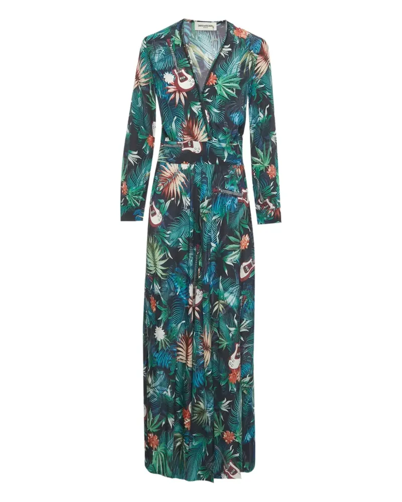 Zadig & Voltaire Roumi floral-print maxi dress - Grün Grün