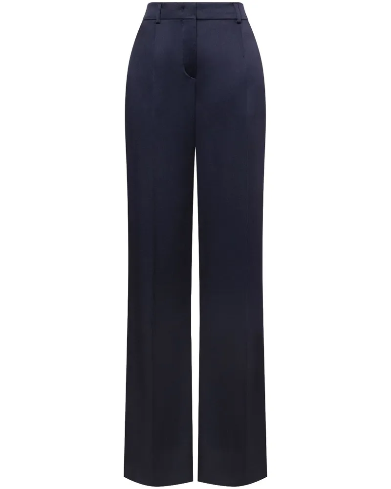 Alberta Ferretti Hose aus Satin - Blau Blau
