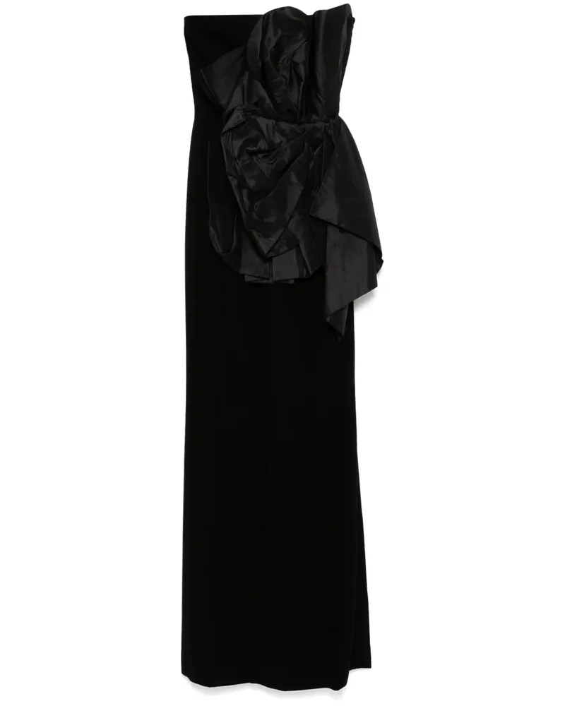 Saiid Kobeisy Drapierter Voluminous Moulage-Jumpsuit - Schwarz Schwarz