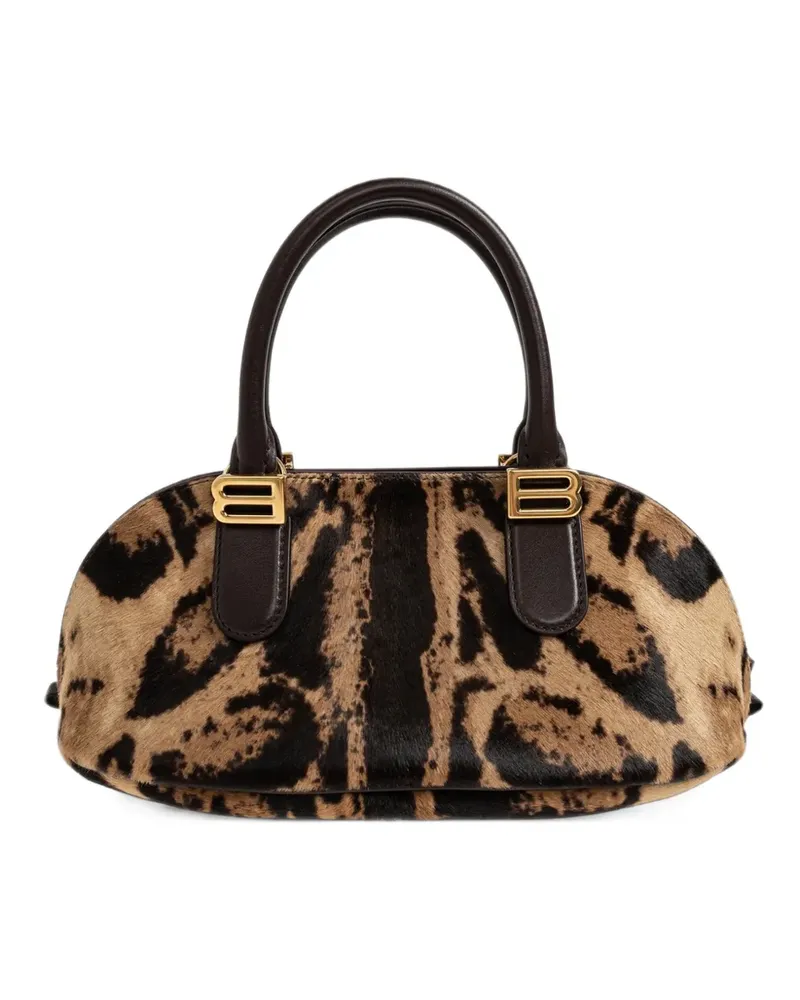 Balenciaga Mini Bolero Bowlingtasche - Braun Braun