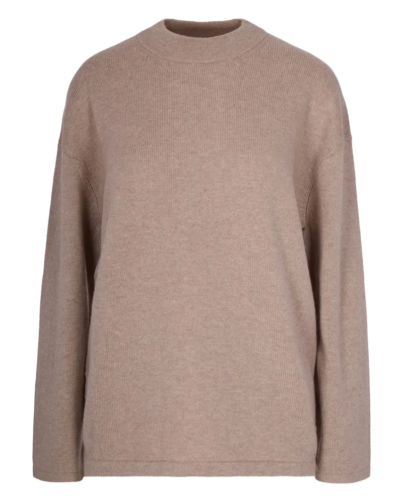 Max Mara Pullover mit Rundhalsausschnitt - Nude Nude