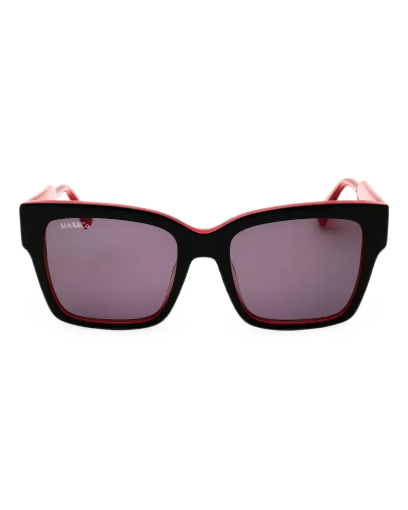 MAX&Co. tortoiseshell-effect square-frame sunglasses - Braun Braun