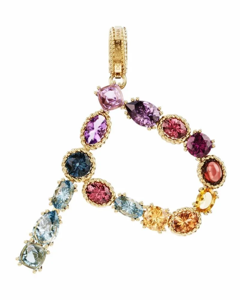 Dolce & Gabbana 18kt Gelbgoldanhänger mit Edelsteinen