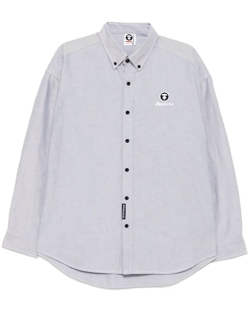 BAPE Langärmeliges Hemd - Grau Grau