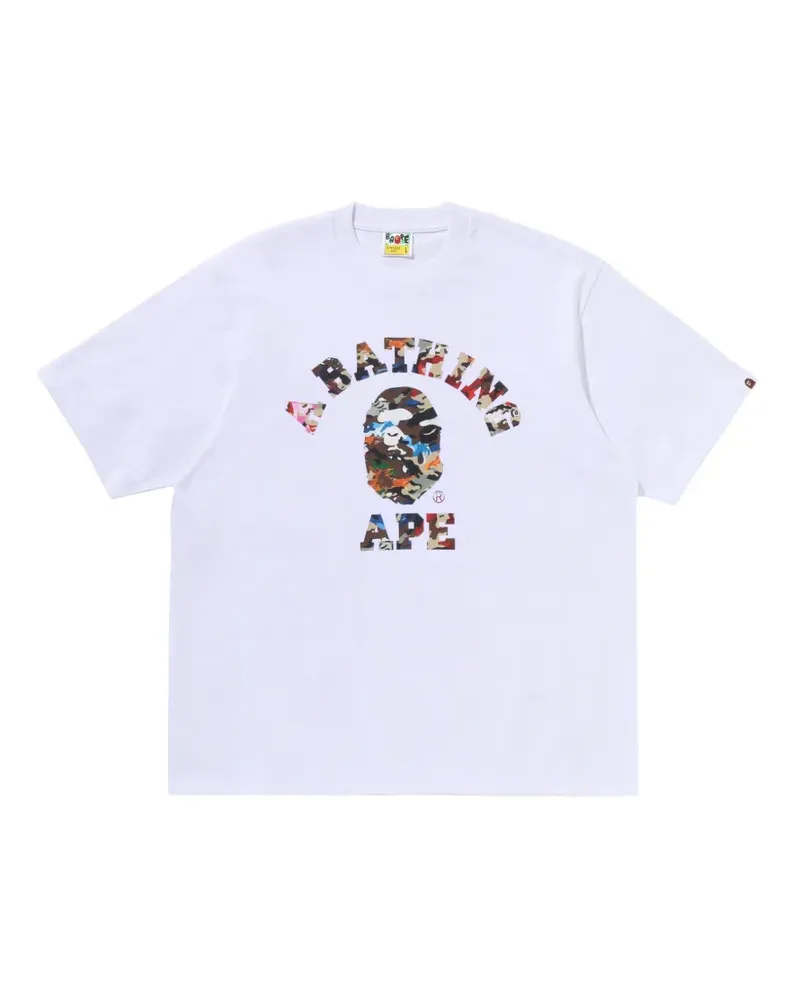 BAPE T-Shirt mit lockerem Schnitt - Weiß Weiß