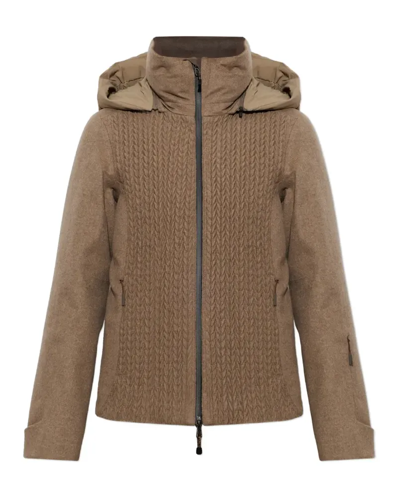 SEASE Armor chevron-quiltet jacket - Braun Braun