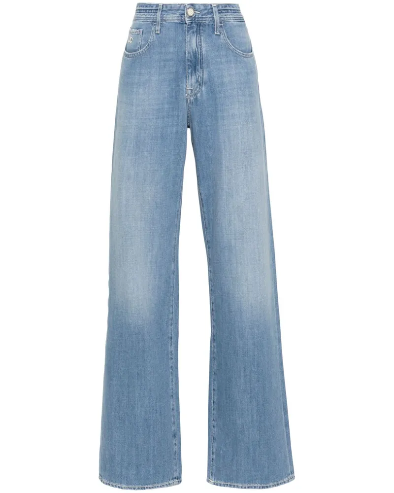 Jacob Cohën Hailey Straight-Leg-Jeans mit hohem Bund Blau