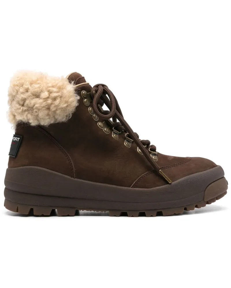 Ralph Lauren Hiking-Boots mit Shearling-Besatz - Braun Braun