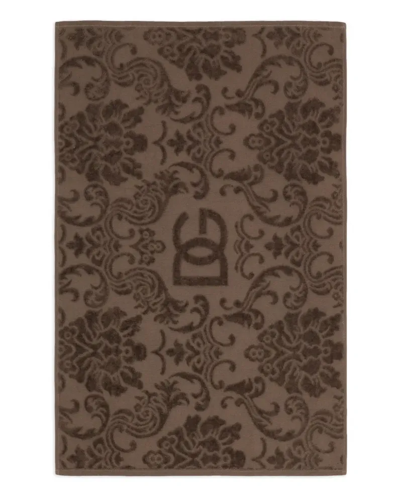 Dolce & Gabbana Badematte mit Logo - Braun Braun
