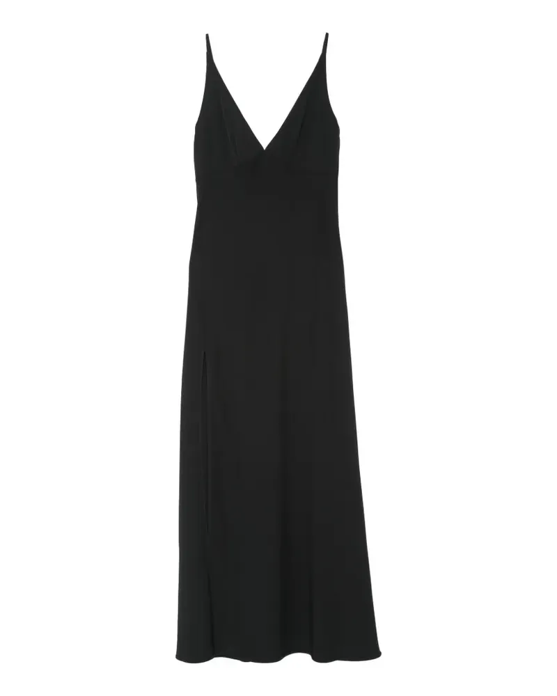 IRO Kleid mit Schlitz - Schwarz Schwarz