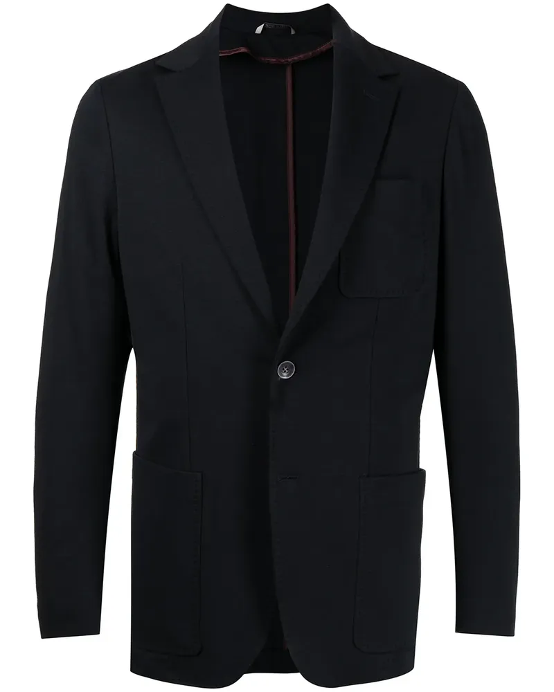 Canali Einreihiges Sakko - Blau Blau