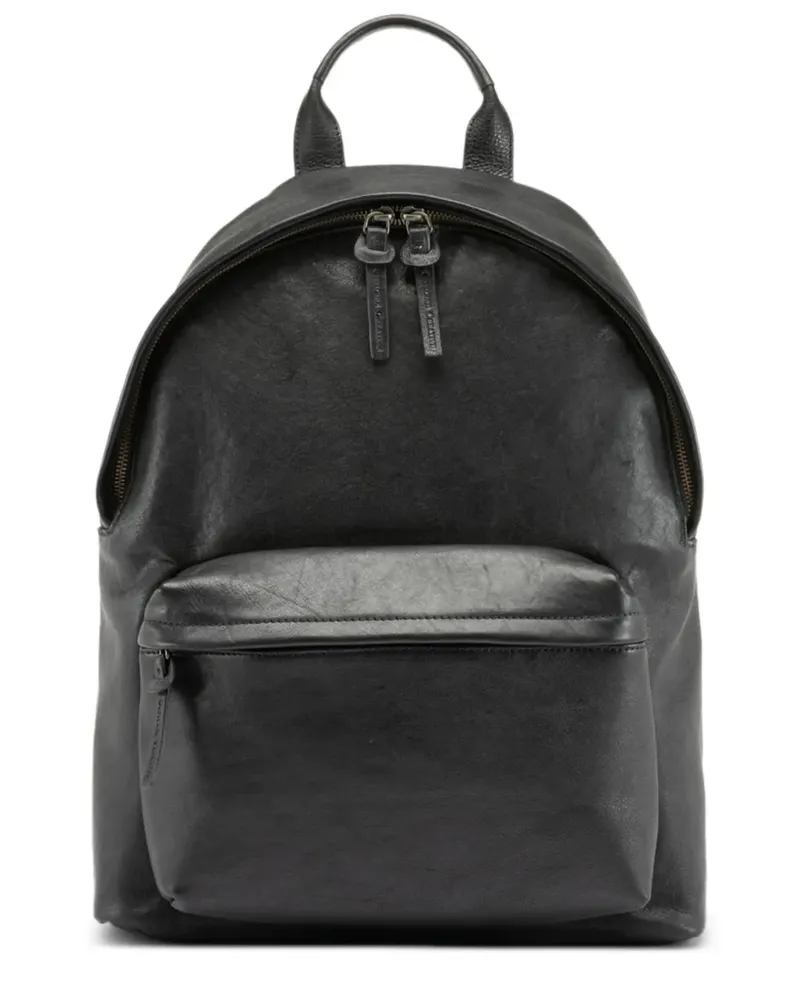 Officine Creative Italia Rucksack aus Leder - Schwarz Schwarz