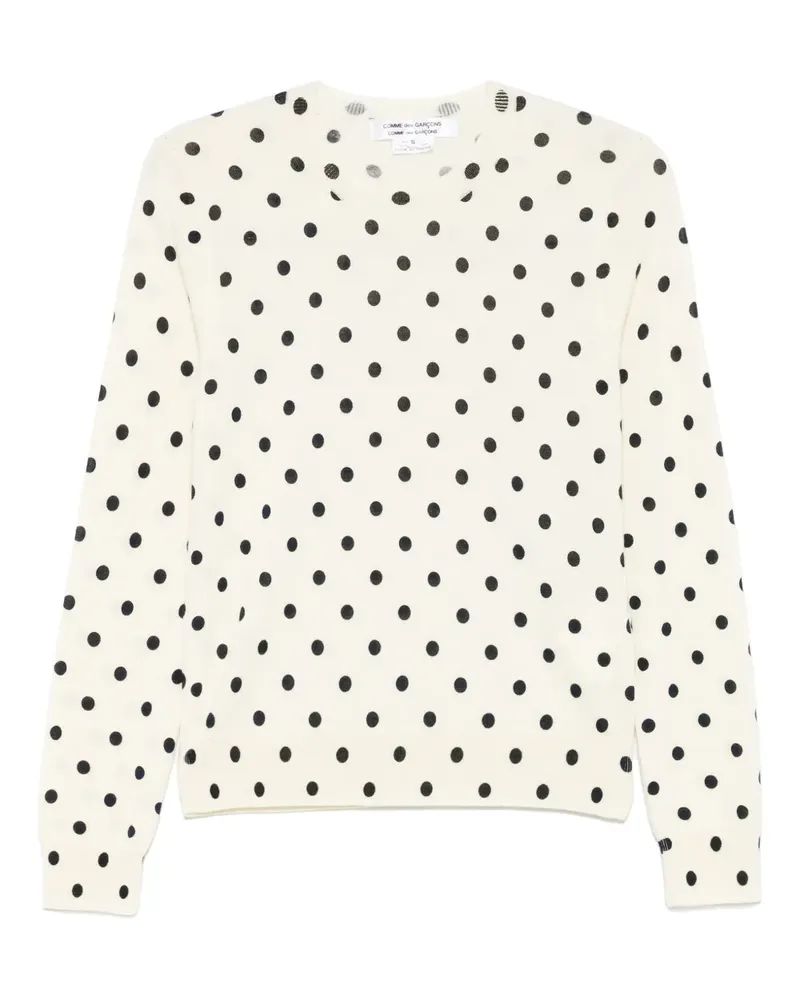 Comme des Garçons Pullover mit Polka Dots - Nude Nude
