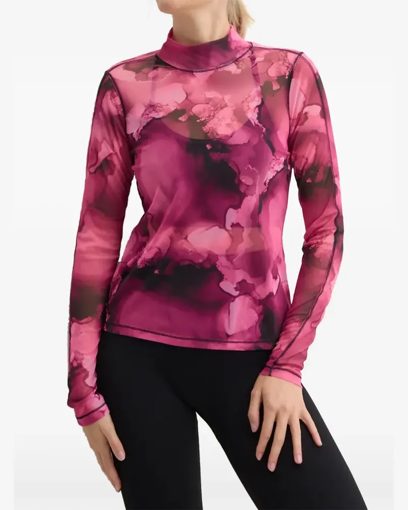 Casall Langarmshirt mit Print - Rosa Rosa
