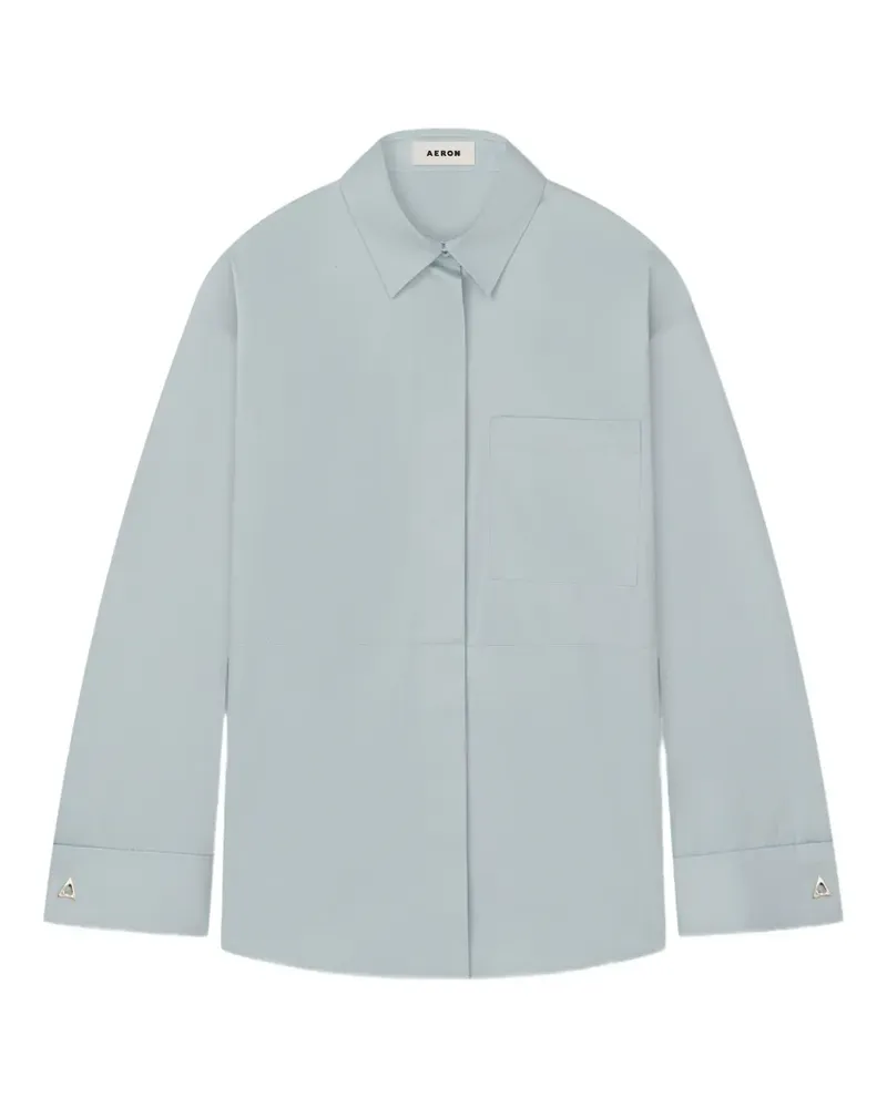 AERON Francis chest-pocket shirt - Blau Blau