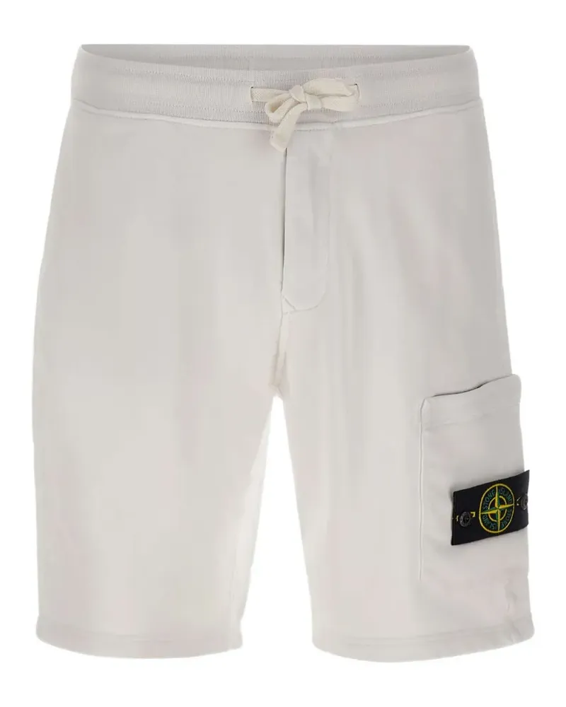 Stone Island Shorts aus Bio-Baumwolle - Weiß Weiß