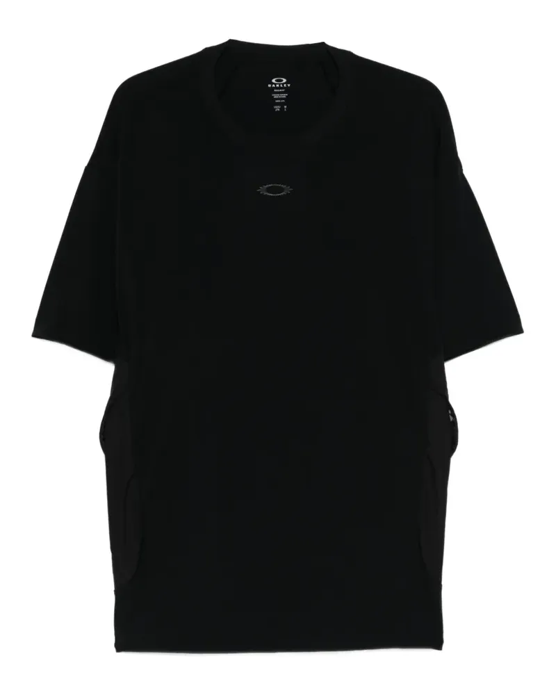 Oakley T-Shirt mit Logo-Detail - Schwarz Schwarz