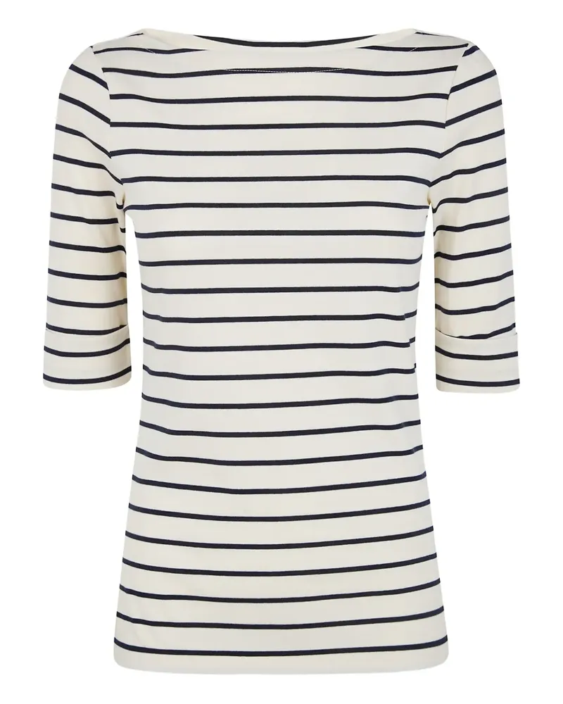 Ralph Lauren striped boat neck T-shirt - Nude Nude