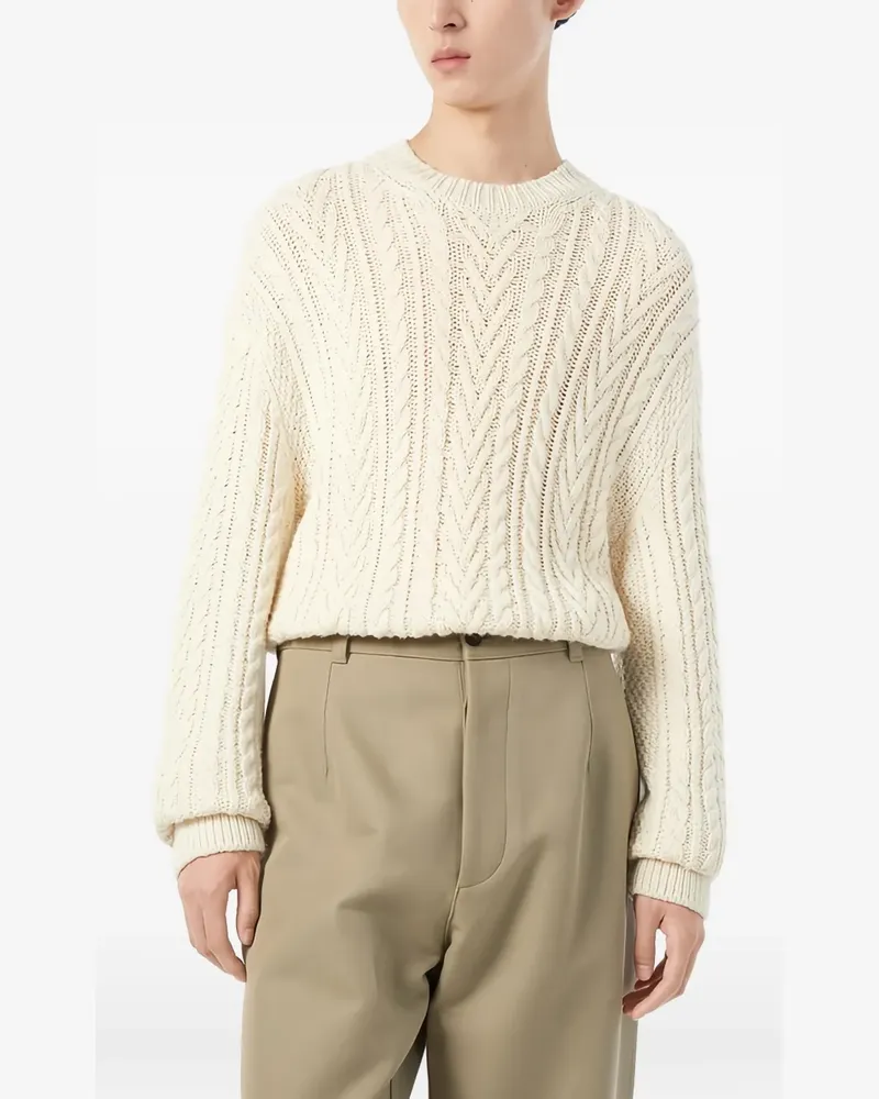 Loro Piana Schooner Kaschmirpullover mit rundem Ausschnitt - Nude Nude