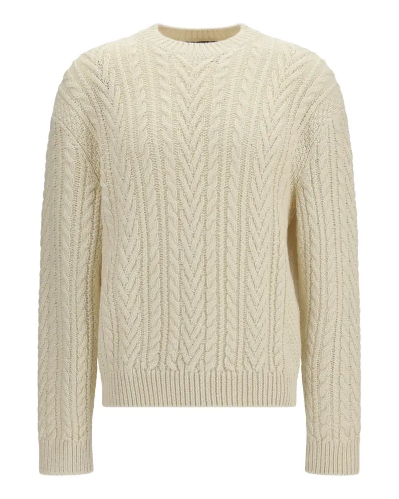 Loro Piana Schooner Kaschmirpullover mit rundem Ausschnitt - Nude Nude