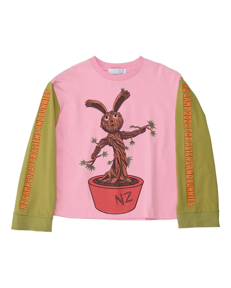 Natasha Zinko Groot T-shirt - Rosa Rosa