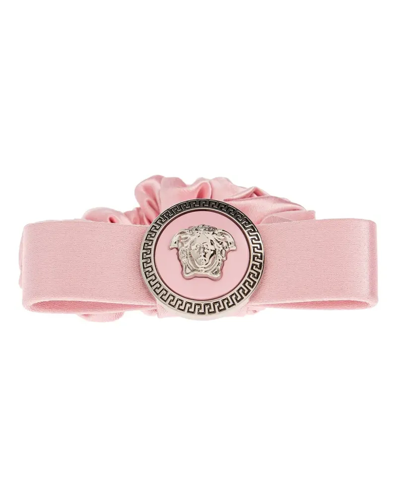 Versace Gianni Ribbon Haargummi aus Satin - Rosa Rosa
