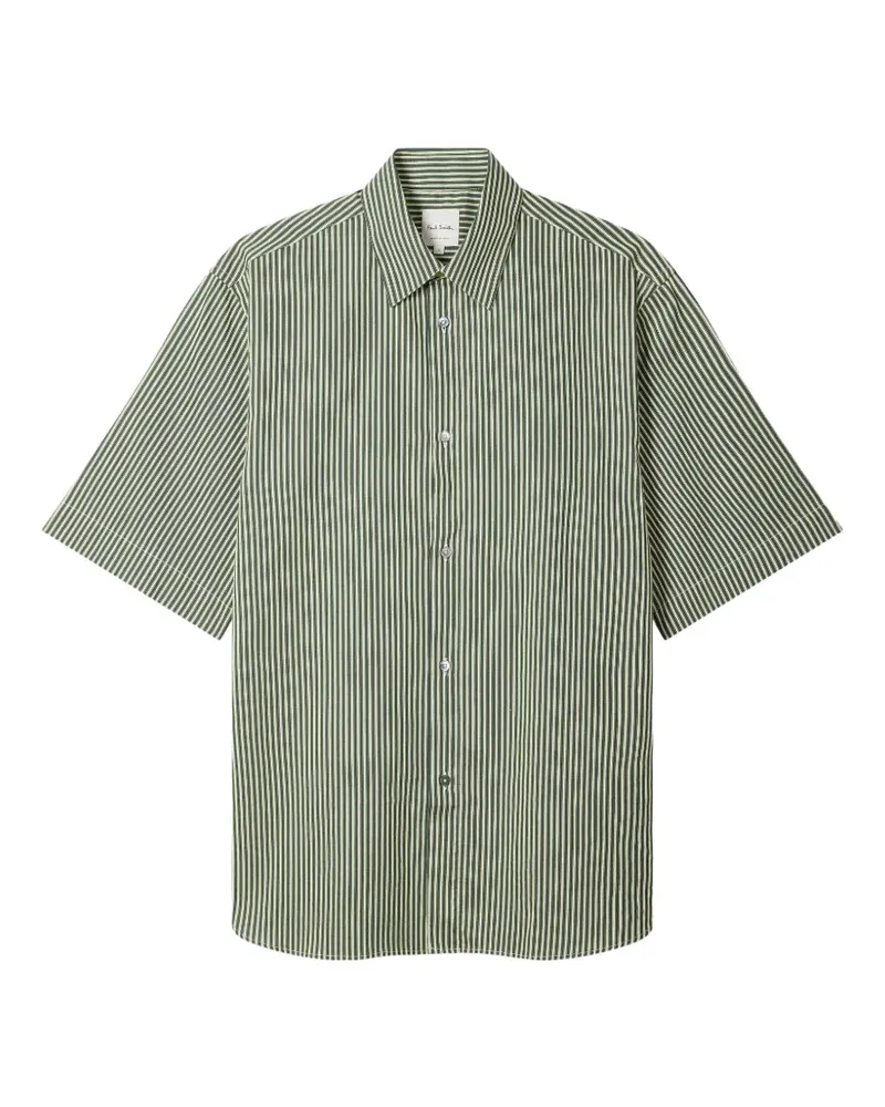 Paul Smith Gestreiftes Oversized-Hemd - Grün Grün