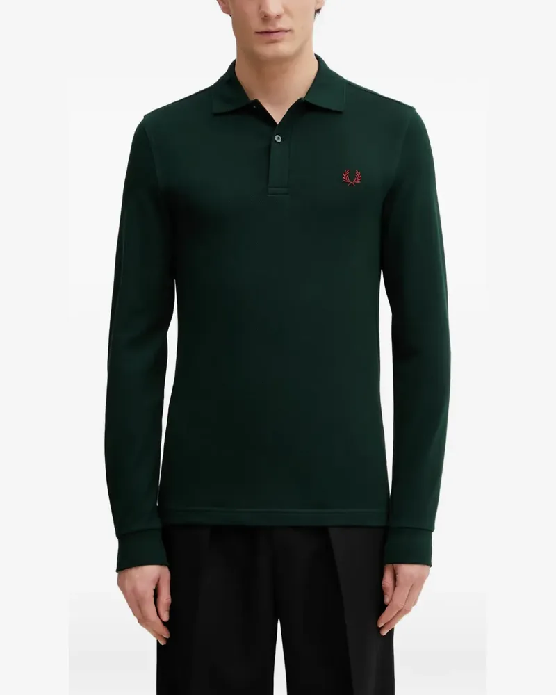 Fred Perry long-sleeve polo shirt - Grün Grün