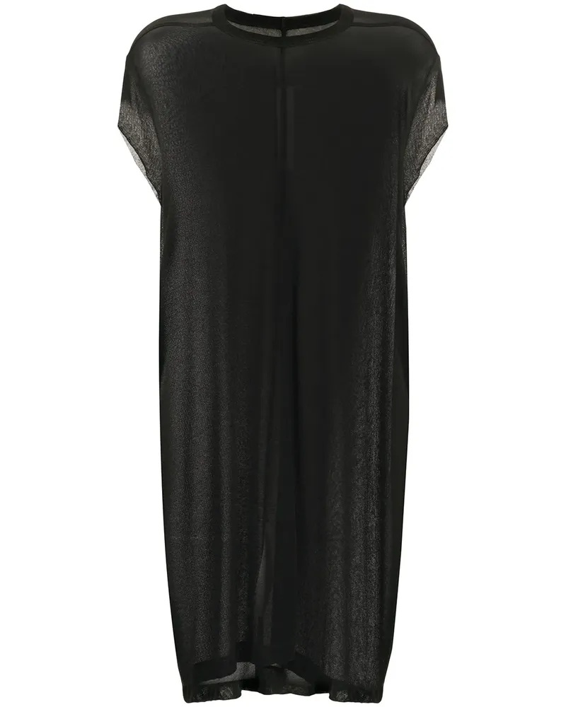 Rick Owens Langes T-Shirt - Schwarz Schwarz