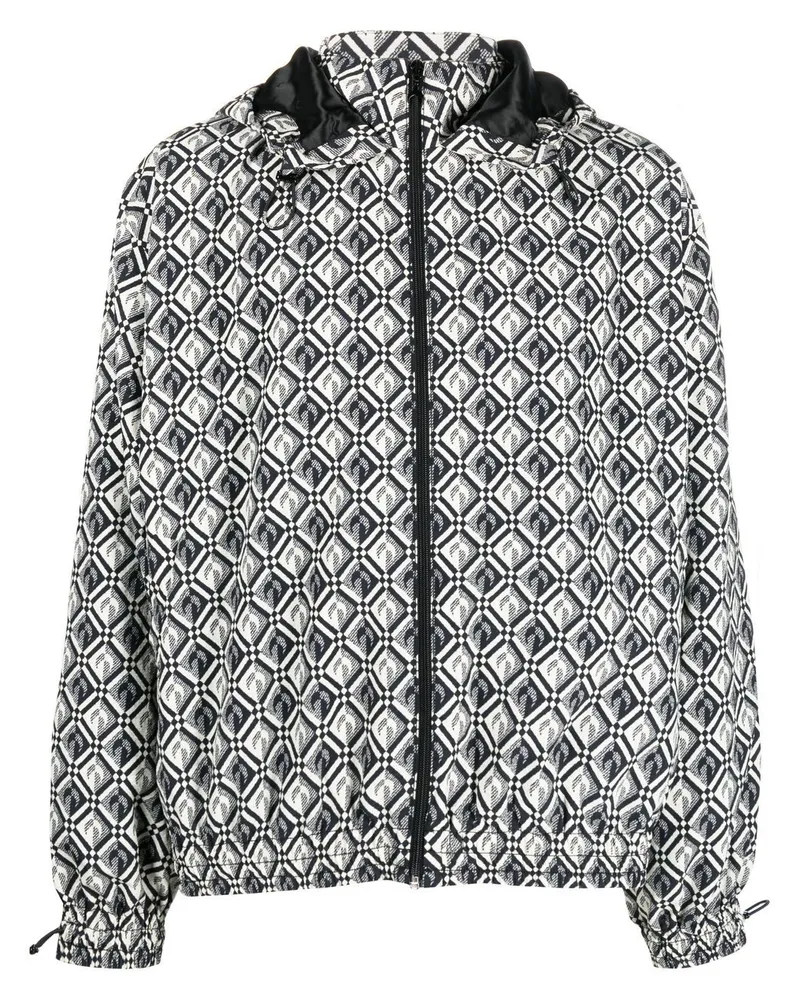 Marine Serre Moon Diamant Rave Jacke - Schwarz Schwarz